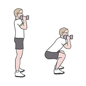 BeckyFIT Illustration Squat Weights