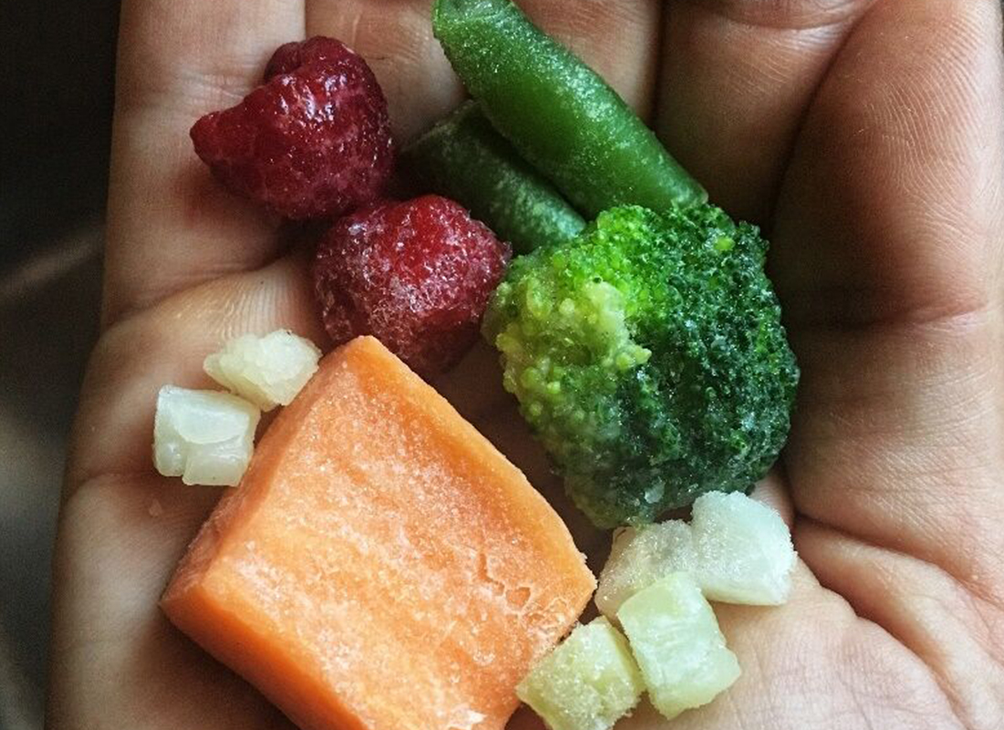 Frozen Vegetables Hand