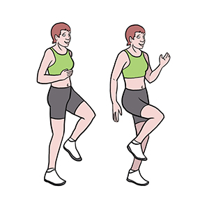 BeckyFIT Illustration Knee Ups