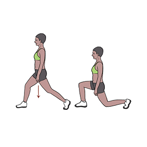 BeckyFIT Illustration Standing Lunge