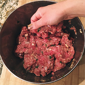 Crockpot Turkey Meatloaf Hand Mix