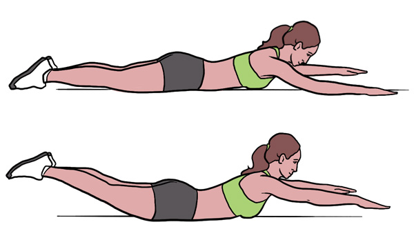 BeckyFIT Illustration Superman Exercise