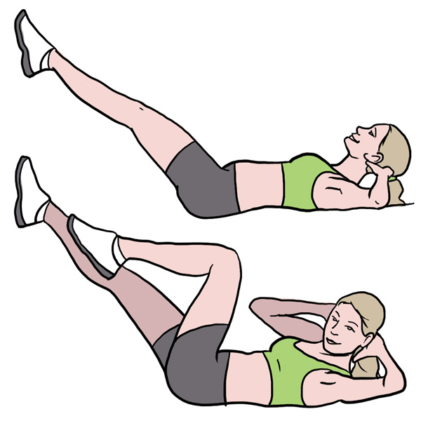 BeckyFIT Illustration Bicycle Exercise